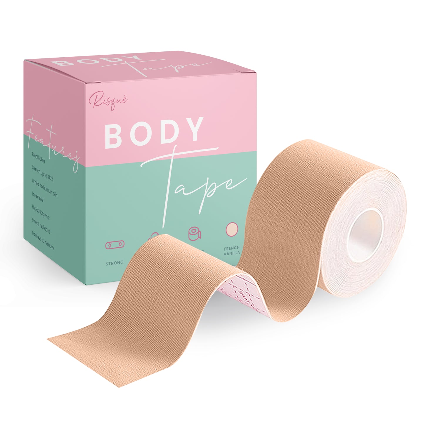 Boob Tape for Breast Lift, Boobytape for Large Breasts with Reusable Nipple  Covers, Breast Tape with Free Pasties, Backless Bra, Invisible lifting