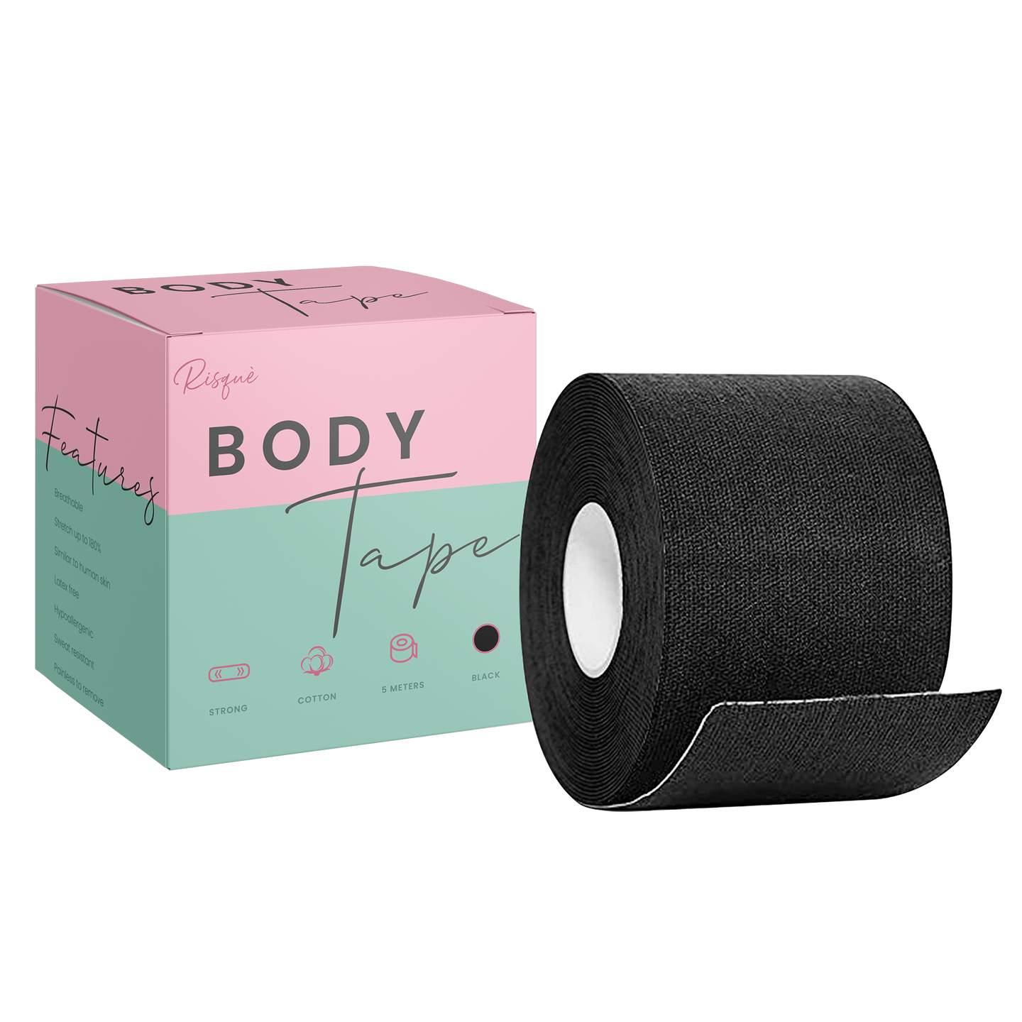 Swhyv boob tape, brystvorte tape, vanntett brystløft tape, elastisk  komfortabel bryst tape, stroppeløs lim klebrig