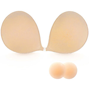 GRAVITEE Silicone Gel Backless Reusable Stick On Push Up Bra pad